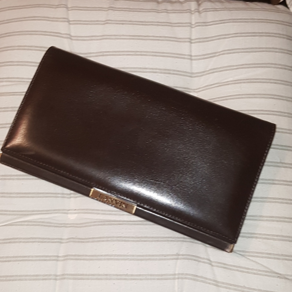 Lanvin flap clutch